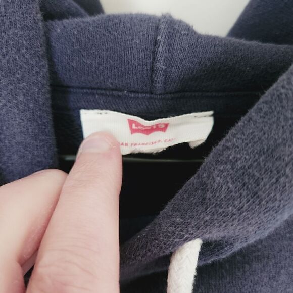 Levi's Maritime Short Hoodie in Navy Size Large - Picture 6 of 7